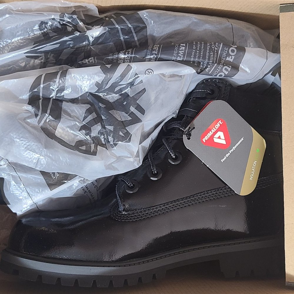 NWB Timberland Black Shine 6" Premium Waterproof MSRP 130 Men Kids Youth 5.5